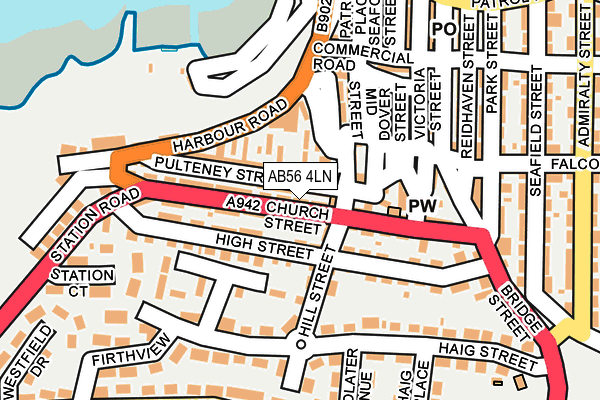 AB56 4LN map - OS OpenMap – Local (Ordnance Survey)
