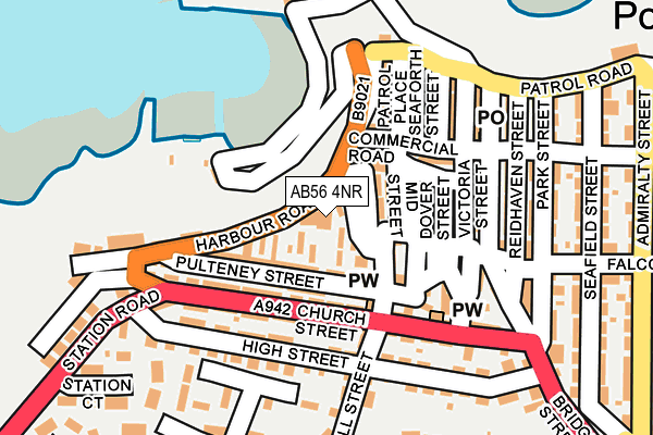 AB56 4NR map - OS OpenMap – Local (Ordnance Survey)