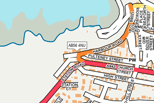 AB56 4NU map - OS OpenMap – Local (Ordnance Survey)