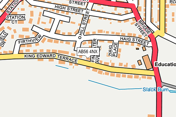 AB56 4NX map - OS OpenMap – Local (Ordnance Survey)