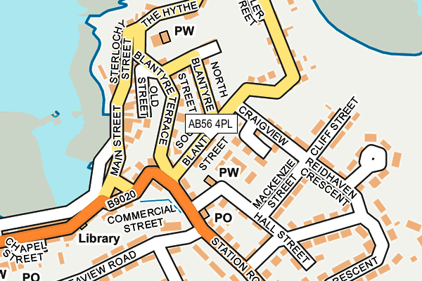 AB56 4PL map - OS OpenMap – Local (Ordnance Survey)