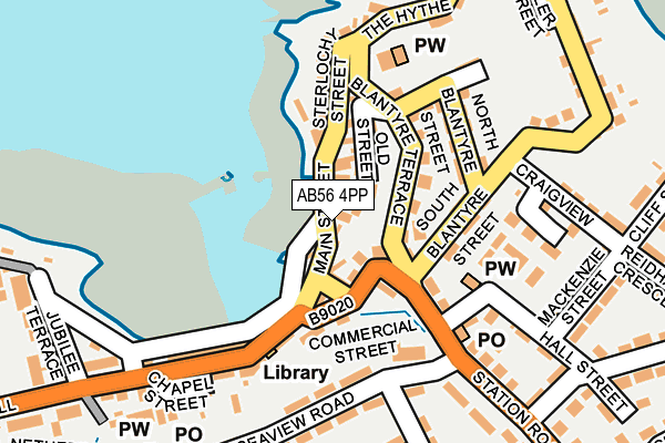 AB56 4PP map - OS OpenMap – Local (Ordnance Survey)