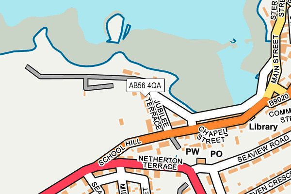 AB56 4QA map - OS OpenMap – Local (Ordnance Survey)