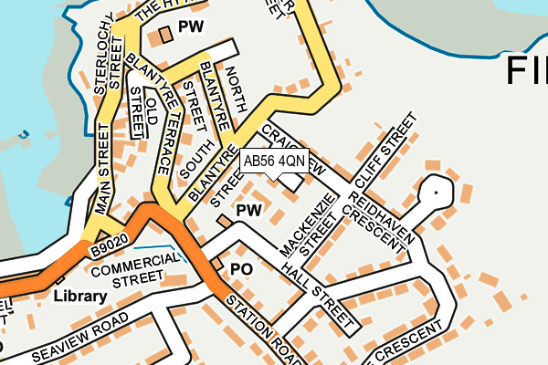 AB56 4QN map - OS OpenMap – Local (Ordnance Survey)