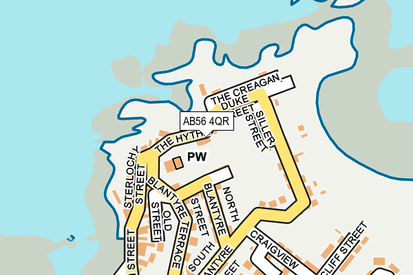 AB56 4QR map - OS OpenMap – Local (Ordnance Survey)