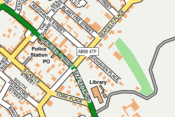 AB56 4TF map - OS OpenMap – Local (Ordnance Survey)