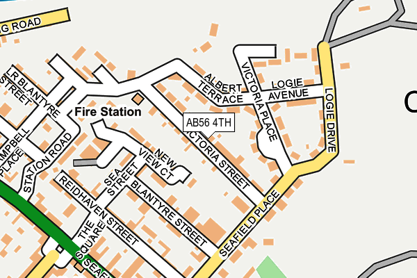 AB56 4TH map - OS OpenMap – Local (Ordnance Survey)