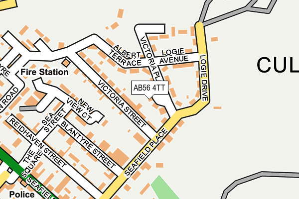 AB56 4TT map - OS OpenMap – Local (Ordnance Survey)