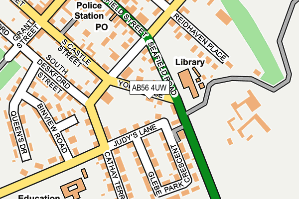 AB56 4UW map - OS OpenMap – Local (Ordnance Survey)