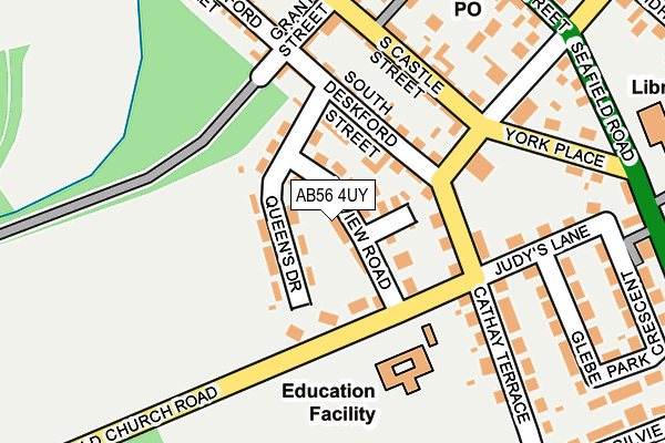 AB56 4UY map - OS OpenMap – Local (Ordnance Survey)