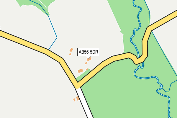 AB56 5DR map - OS OpenMap – Local (Ordnance Survey)