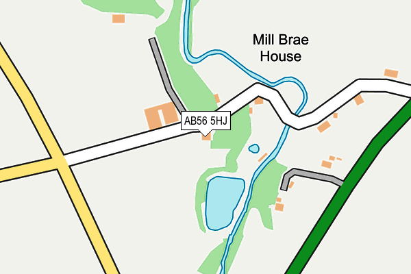 AB56 5HJ map - OS OpenMap – Local (Ordnance Survey)