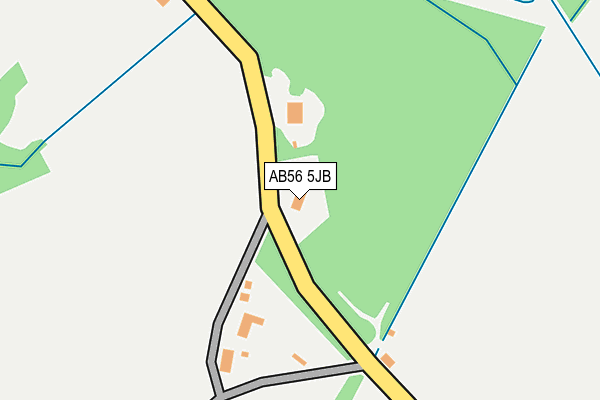 AB56 5JB map - OS OpenMap – Local (Ordnance Survey)