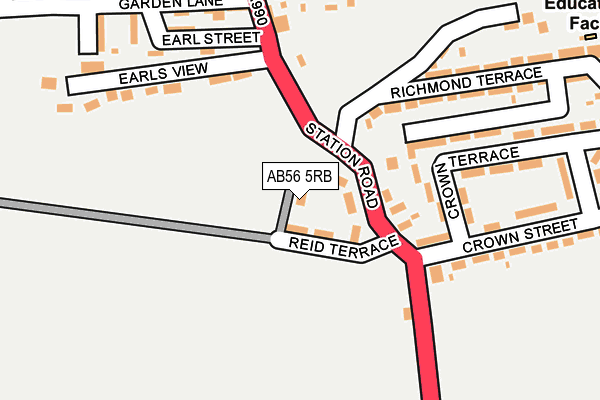AB56 5RB map - OS OpenMap – Local (Ordnance Survey)