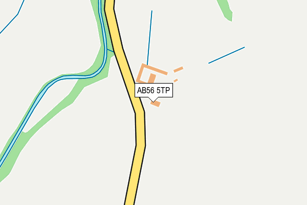 AB56 5TP map - OS OpenMap – Local (Ordnance Survey)