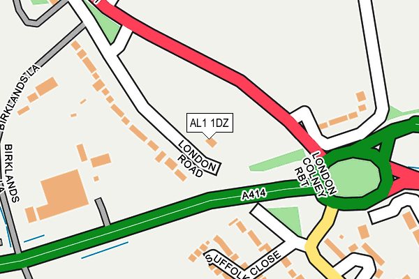 AL1 1DZ map - OS OpenMap – Local (Ordnance Survey)
