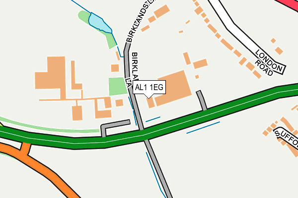 AL1 1EG map - OS OpenMap – Local (Ordnance Survey)