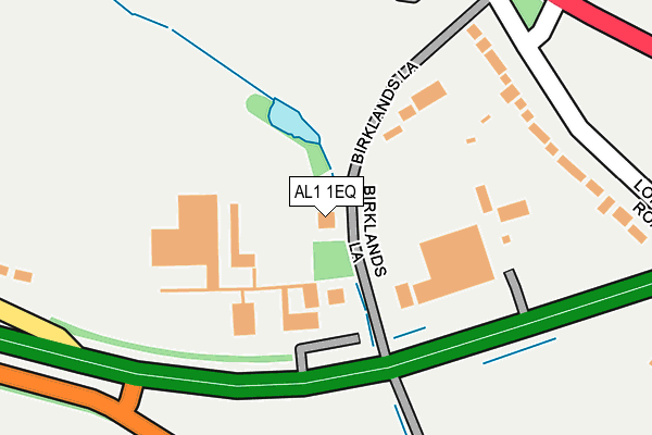 AL1 1EQ map - OS OpenMap – Local (Ordnance Survey)