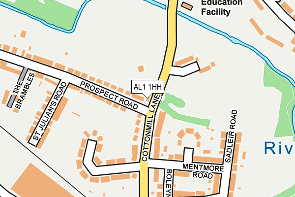AL1 1HH map - OS OpenMap – Local (Ordnance Survey)