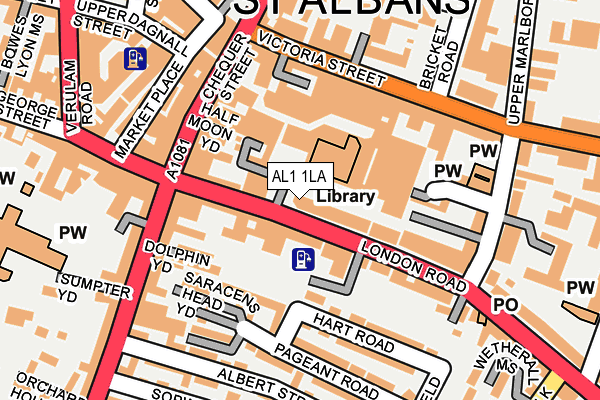 Map of ST ALBANS MEDICAL CENTRE LIMITED at local scale