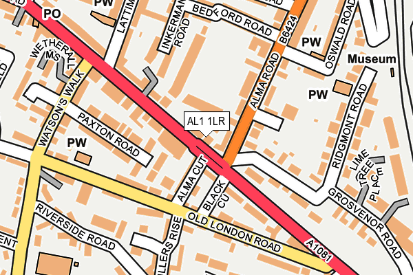 AL1 1LR map - OS OpenMap – Local (Ordnance Survey)