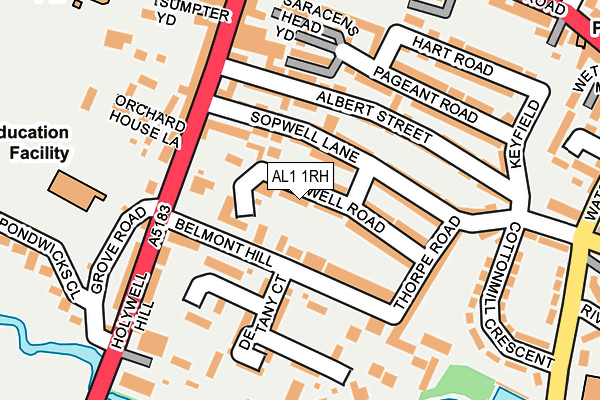 AL1 1RH map - OS OpenMap – Local (Ordnance Survey)