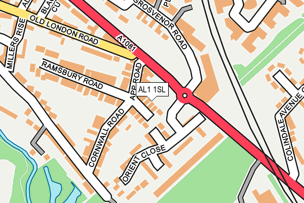 AL1 1SL map - OS OpenMap – Local (Ordnance Survey)