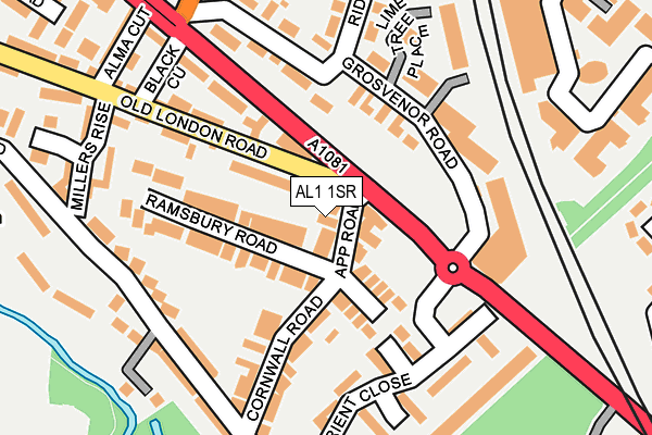 AL1 1SR map - OS OpenMap – Local (Ordnance Survey)
