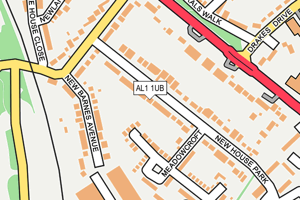 AL1 1UB map - OS OpenMap – Local (Ordnance Survey)