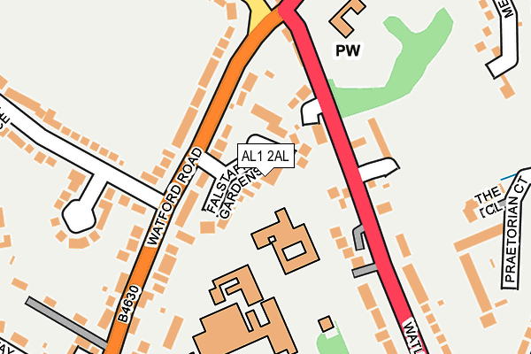 AL1 2AL map - OS OpenMap – Local (Ordnance Survey)