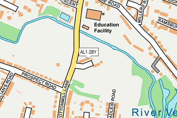 AL1 2BY map - OS OpenMap – Local (Ordnance Survey)