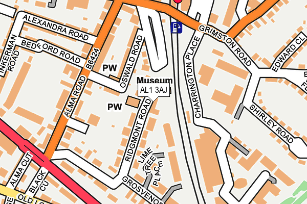 AL1 3AJ map - OS OpenMap – Local (Ordnance Survey)
