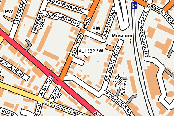 AL1 3BP map - OS OpenMap – Local (Ordnance Survey)