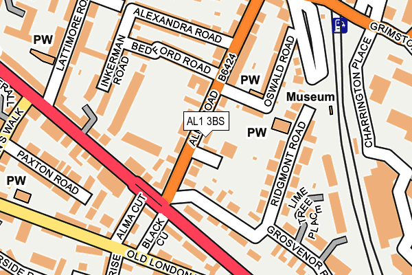 AL1 3BS map - OS OpenMap – Local (Ordnance Survey)