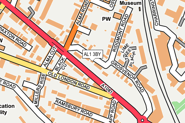 AL1 3BY map - OS OpenMap – Local (Ordnance Survey)