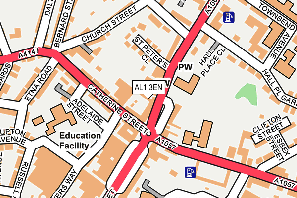 AL1 3EN map - OS OpenMap – Local (Ordnance Survey)