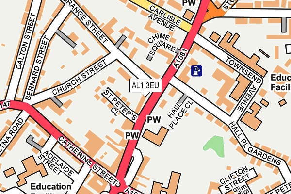 AL1 3EU map - OS OpenMap – Local (Ordnance Survey)