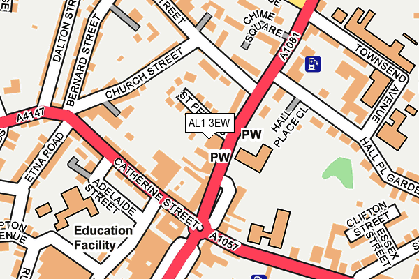 AL1 3EW map - OS OpenMap – Local (Ordnance Survey)