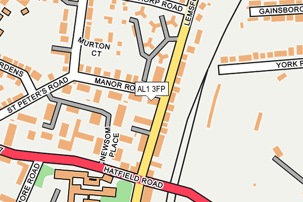 AL1 3FP map - OS OpenMap – Local (Ordnance Survey)