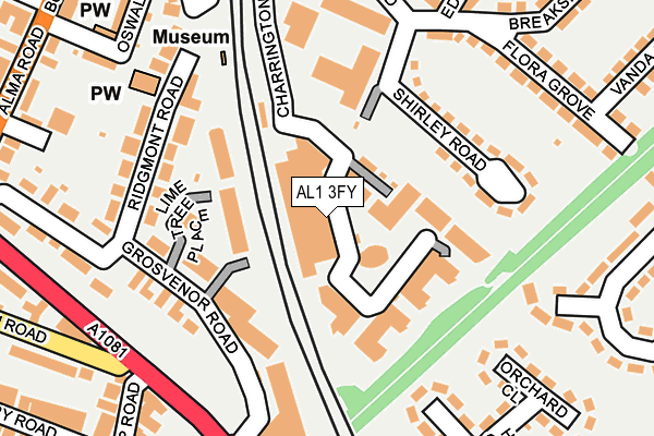 AL1 3FY map - OS OpenMap – Local (Ordnance Survey)