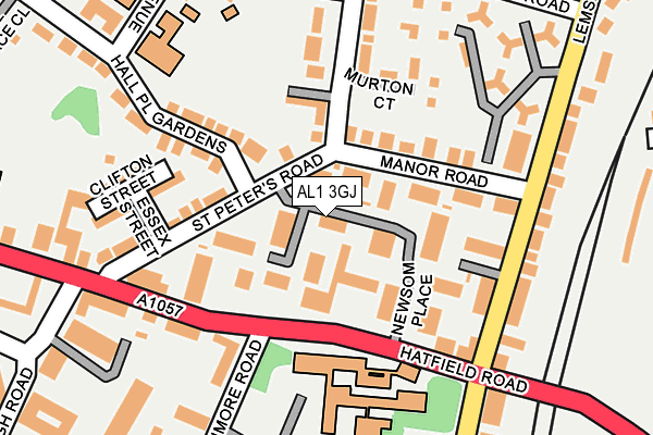 AL1 3GJ map - OS OpenMap – Local (Ordnance Survey)