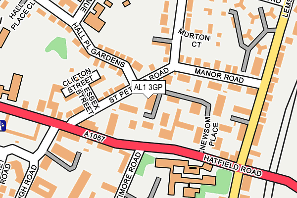 AL1 3GP map - OS OpenMap – Local (Ordnance Survey)