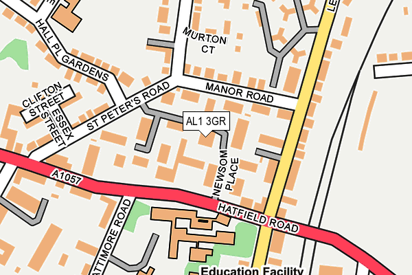 AL1 3GR map - OS OpenMap – Local (Ordnance Survey)