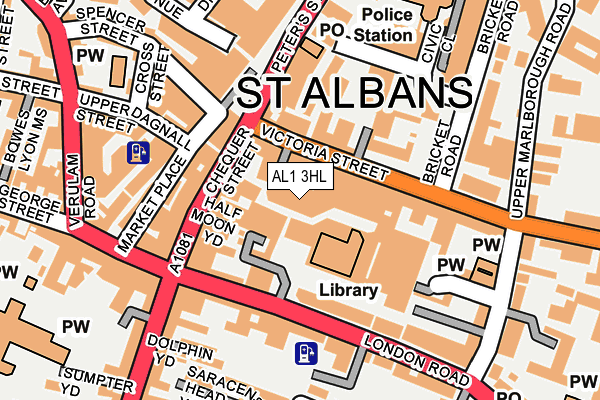 AL1 3HL map - OS OpenMap – Local (Ordnance Survey)