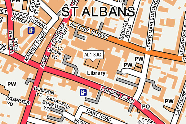 AL1 3JQ map - OS OpenMap – Local (Ordnance Survey)