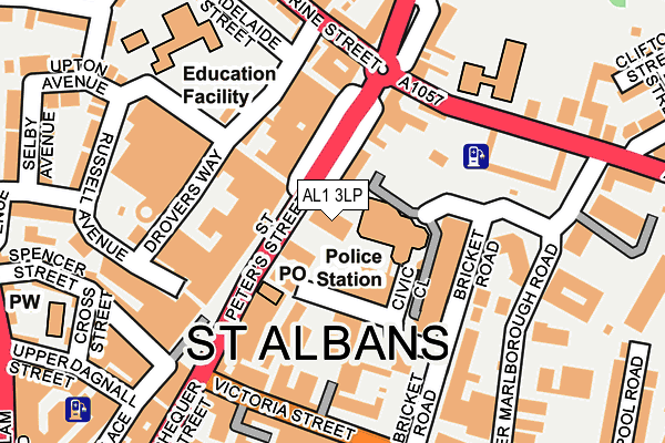 AL1 3LP map - OS OpenMap – Local (Ordnance Survey)