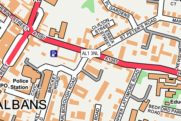 AL1 3NL map - OS OpenMap – Local (Ordnance Survey)