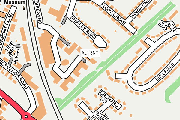 AL1 3NT map - OS OpenMap – Local (Ordnance Survey)