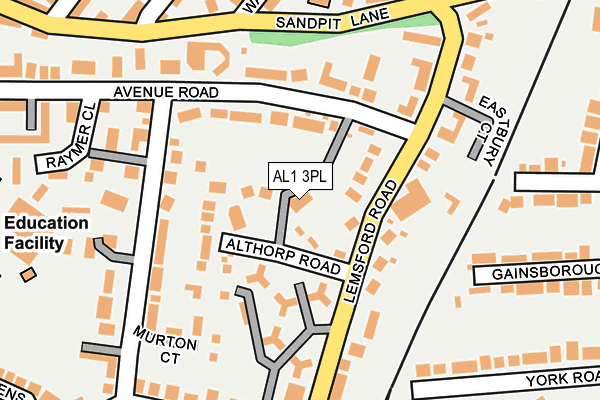 AL1 3PL map - OS OpenMap – Local (Ordnance Survey)