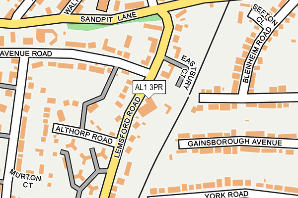 AL1 3PR map - OS OpenMap – Local (Ordnance Survey)